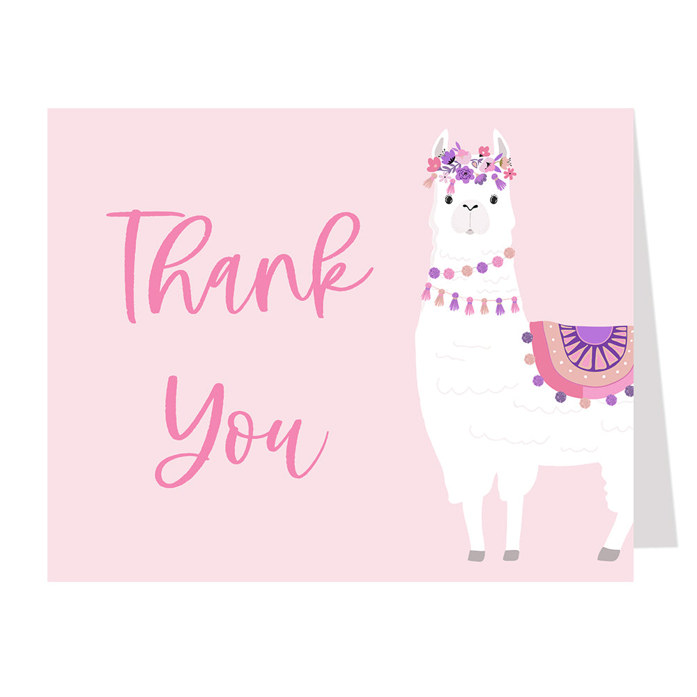Llama Mama Thank You Card