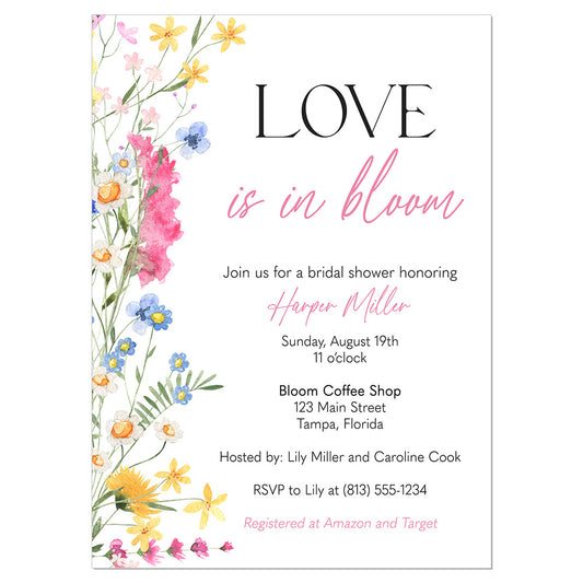 Love is in Bloom Invitation