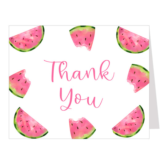 Watermelon Baby Shower Thank You Card