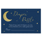 Over the Moon Navy Diaper Raffle Ticket