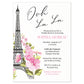 Paris Love Story Bridal Shower Invitation