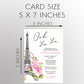 Paris Love Story Bridal Shower Invitation