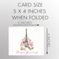 Paris Love Story Thank You Card