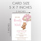 Bearly Wait Baby Shower Invitations