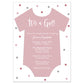 Bodysuit Baby Shower Invitation