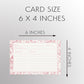 Pretty in Pink Recipe Card