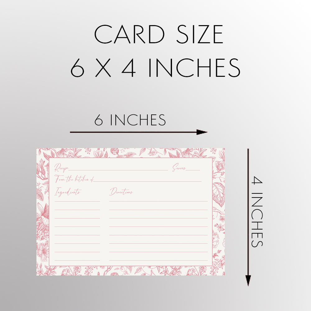 Pretty in Pink Recipe Card