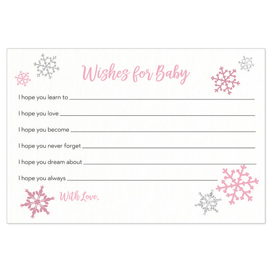 Little Snowflake Wishes For Baby Card