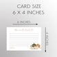 Pumpkin Bridal Shower Advice Card