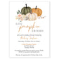 Little Pumpkin Baby Shower Invitation