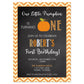 Chalkboard Pumpkin First Birthday Party Invitation