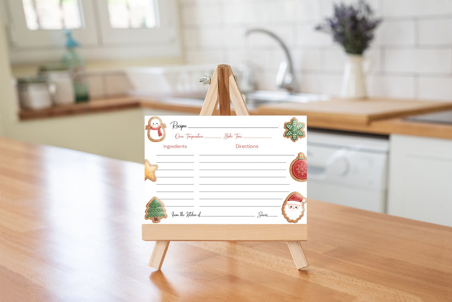 Baking Sprits Bright Recipe Card