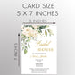 White Roses Bridal Shower Invitation