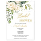 White Roses Bridal Shower Invitation
