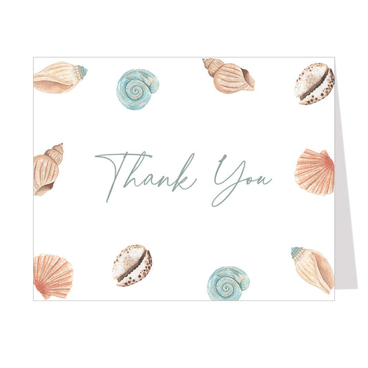 Beach Shells Thank You Card