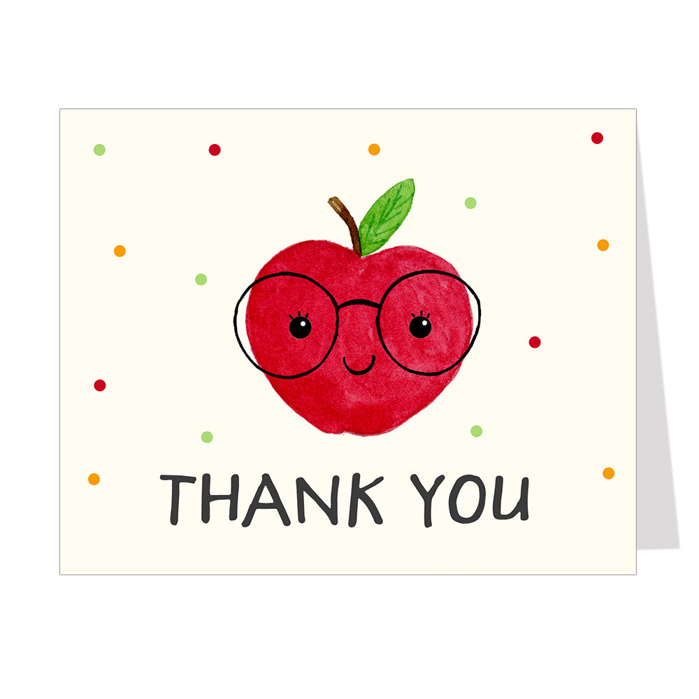 Teacher Thank You Cards, Assorted Pack of 24