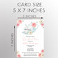 Watercolor Bridal Tea Invitation