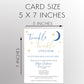 Confetti Twinkle Star Baby Shower Invitation