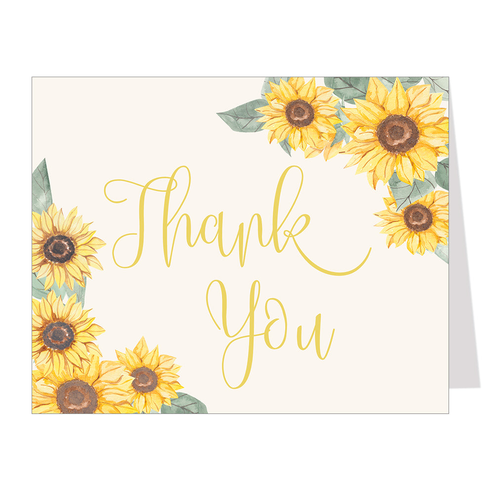 Sunflower Thank You Card