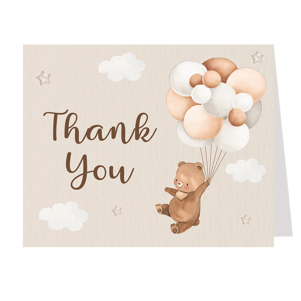 Bearly Wait Teddy Bear Baby Shower Thank You Cards
