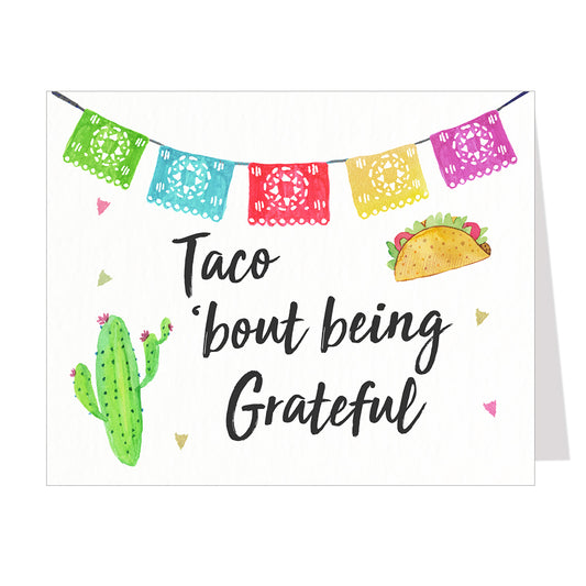 Taco 'Bout a Baby Thank You Card