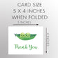 Peas in a Pod Thank You Card
