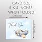 Watercolor Airplane Thank You Card