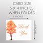 Fall in Love Thank You Card