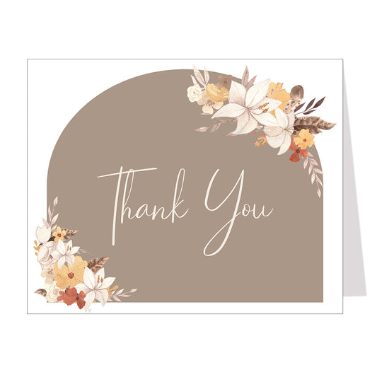 Boho Arch Thank You Card