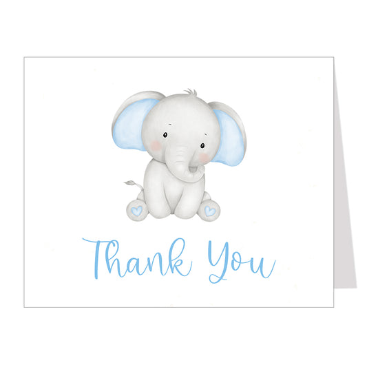 Watercolor Elephant Thank You Cards