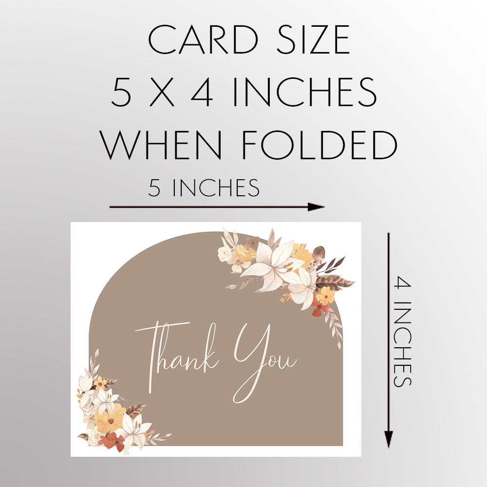 Boho Arch Thank You Card