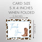 Cowboy Baby Shower Thank You Card