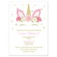 Unicorn Baby Shower Invitation
