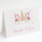 Unicorn Thank You Card