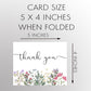 Wildflower Thank You Card