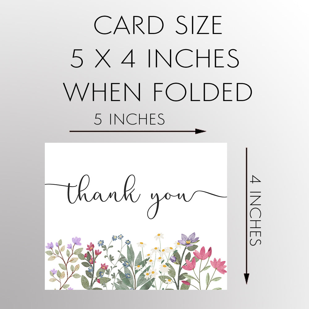 Wildflower Thank You Card