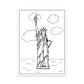 4th of July Coloring Cards, Set of 12
