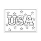 4th of July Coloring Cards, Set of 12