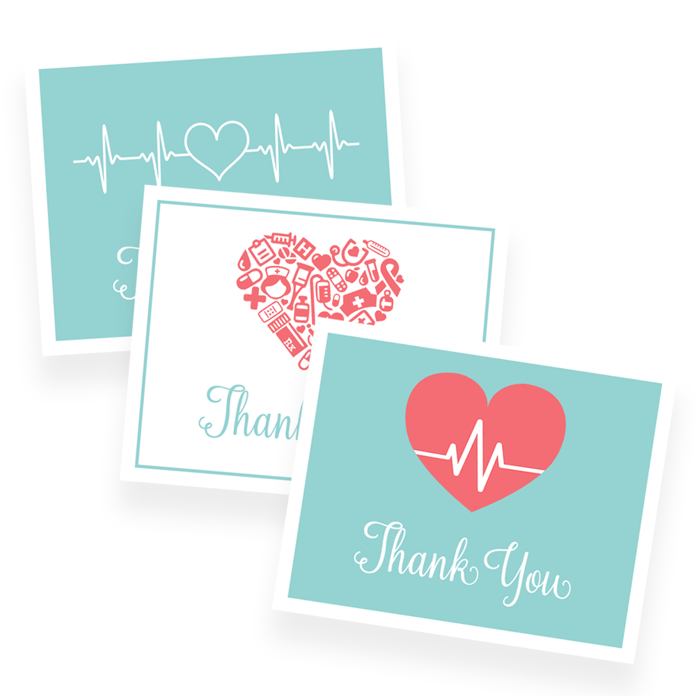 Essential Workers Thank You Cards Assorted Pack of 24