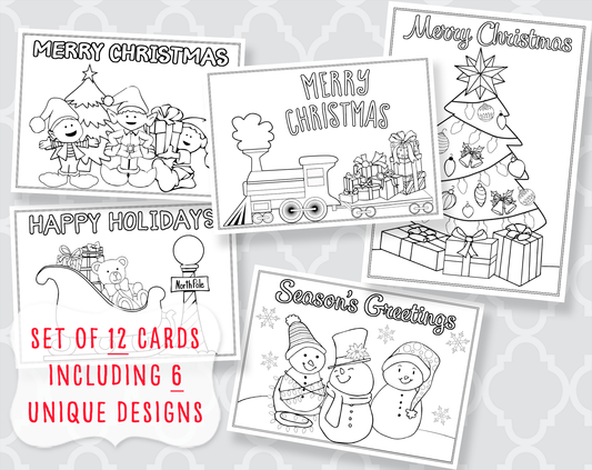 Color Me Joyful Christmas Set of 12