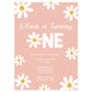 Daisy First Birthday Party Invitation