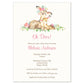 Deer Baby Shower Invitation