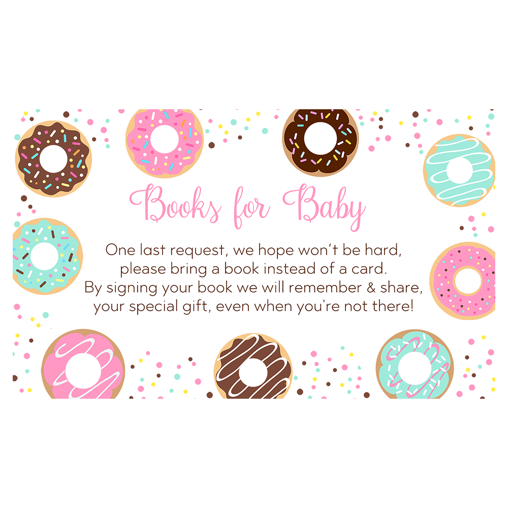 Donut Oh Baby Book Insert