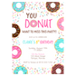 Donut Birthday Party Invitation