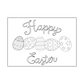 Easter Coloring Greeting Cards, Set of 12