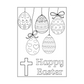 Easter Coloring Greeting Cards, Set of 12
