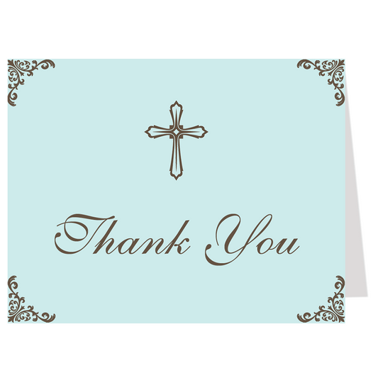 Embellished Corners Thank You Card