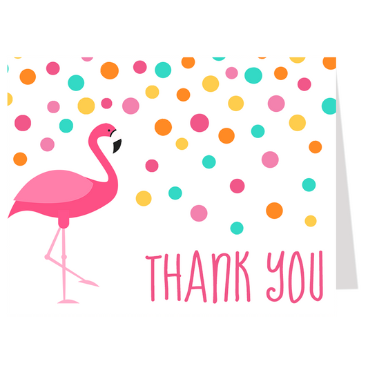 Flamingo Thank You Card