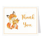 Fox Baby Shower Thank You Card