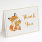 Fox Baby Shower Thank You Card